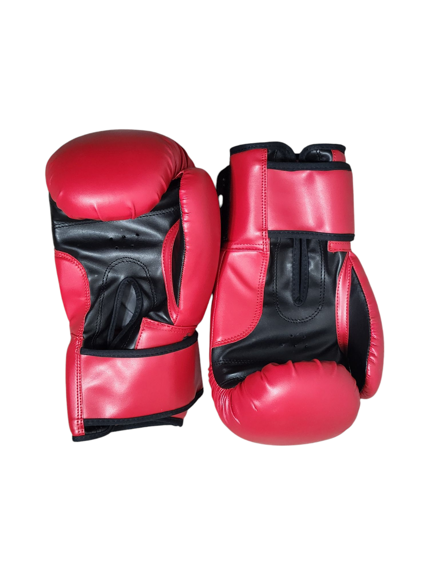 Pump Culture Red with Black Trims Premium Leather Boxing Gloves for Men and Women