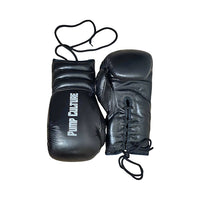 Pump Culture Black Lace Up Boxing Gloves for Men and Women