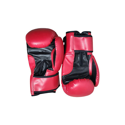 Pump Culture Red with Black Trims Premium Leather Boxing Gloves for Men and Women