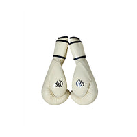 Pump Culture Cream with Black Trims Premium Leather Boxing Gloves for Men and Women